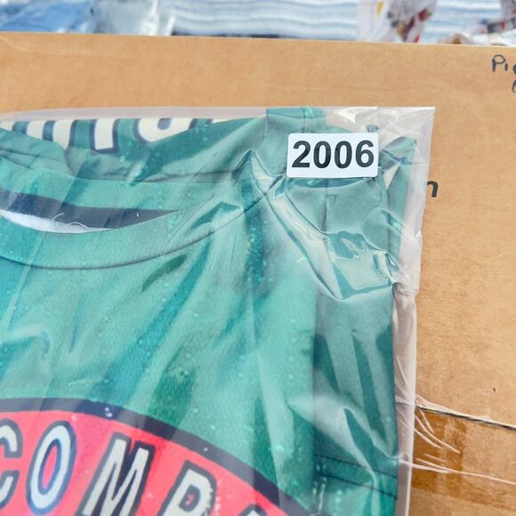 Texaco Motor Oil Retro Green Graphic Pullover Shirt Large All Over Print Racing - Picture 7 of 7